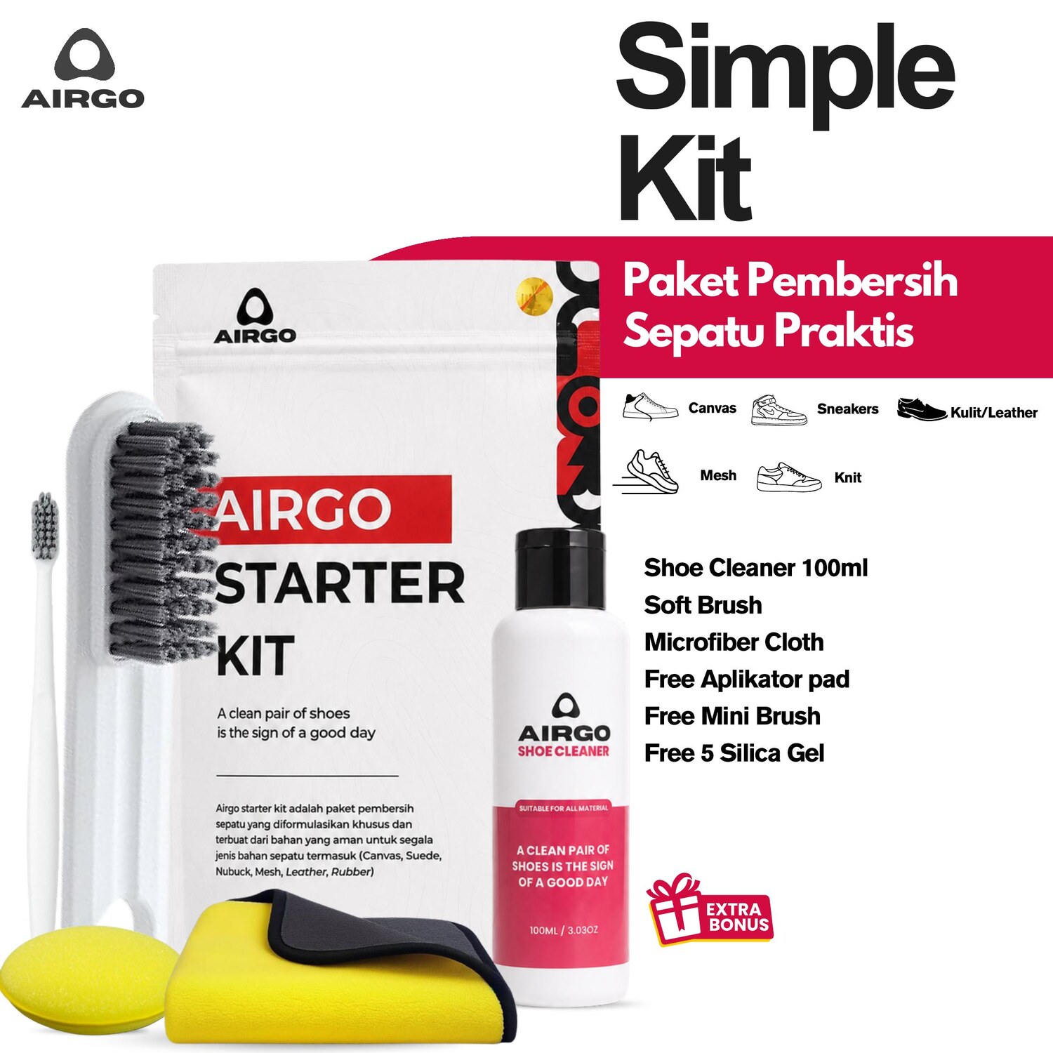 Simple Kit — Paket Pembersih Sepatu Praktis
