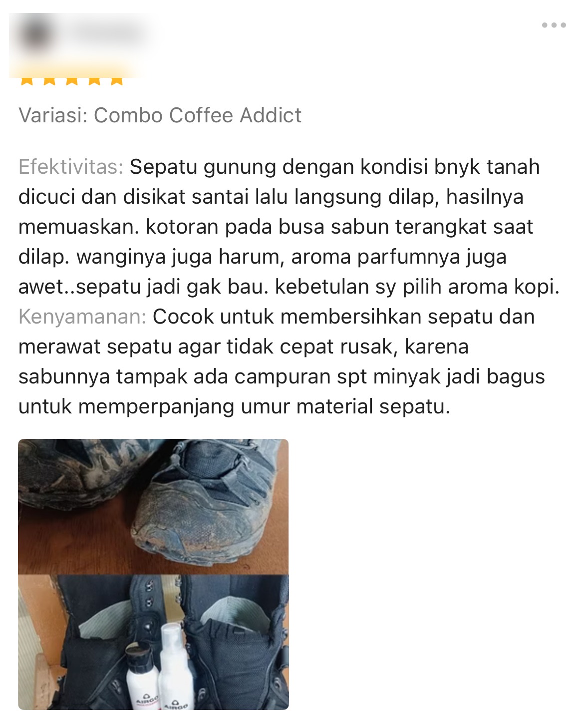 Ulasan pelanggan Airgo — Combo Coffee Addict