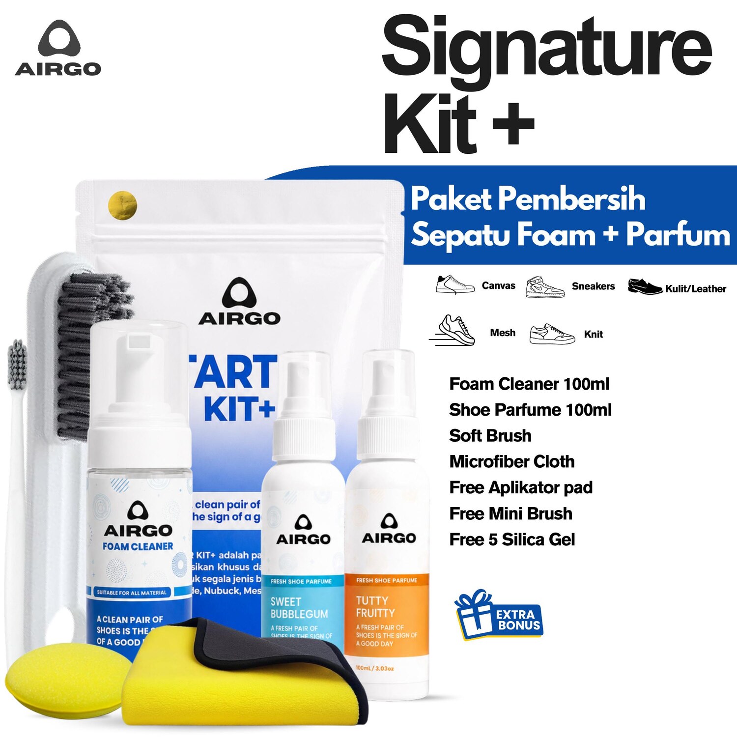 Signature Kit+ — Paket Pembersih Sepatu Foam + Parfum
