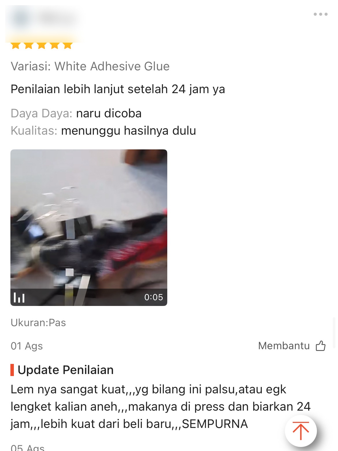 Ulasan pelanggan Airgo — White Adhesive Glue