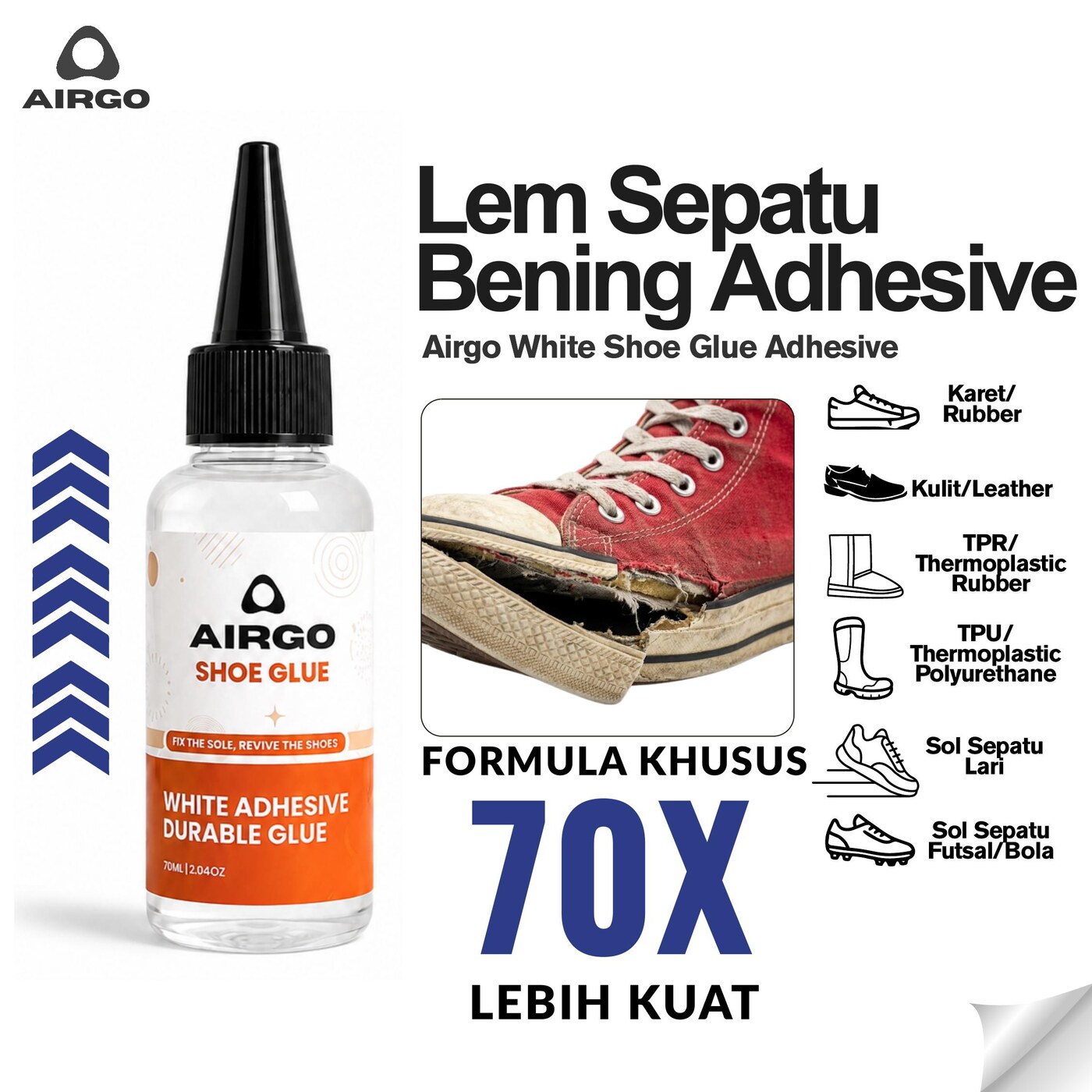 Airgo White Adhesive Glue